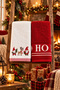 Set of 2 New Year's Embroidered Towels |   100% Cotton, 50X80 cm Hand & Face & Head Towel Set |   Christmas Gift - 2