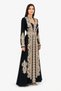 Women's Long Caftan with Embroidery Two Piece Set - 3