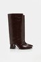 Women's Brown Snap-On Boots