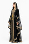 Women's Long Caftan with Shiny Stones and Chiffon Two Piece Caftan - 2