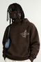 Men's Patch Printed Embroidered Embellished Hooded Oversize Sweatshirt - 2