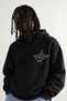 Men's Patch Printed Embroidered Embellished Hooded Oversize Sweatshirt - 3