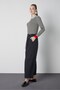 Women's Black Elastic Waist Loose Cut Premium Trousers 32030 - 3