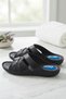 Women's Black Heel Spur Gel Sole Orthopedic Daily Slippers - 5