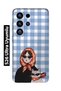 Samsung Galaxy S26 Ultra Compatible Transparent Phone Case with Shawl and Cat Pattern for Women