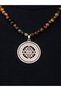 Natural Stone Citrine Tiger's Eye Natural Stone Sri Yantra Women's Necklace Abundance and Power Euk55Skgsy - 3