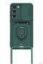 Ilkestor Newface Galaxy S23 Plus Case Zuma Silicone with Business Card Holder and Ring (193256) - Green - 2