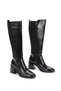 Mera Women's Black Rubber Platform Heel Boots - 2