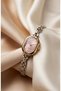 Queen Vintage Women's Steel Watch Gold & Silver Color & Pink Dial |   Old Money Luxury Elegant Stylish Classic Women's Wristwatch 2026 - 4