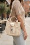 012 Cream Plush Teddy Bear Daily Women's Bag with Hand and Shoulder Strap - 6