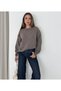 Women's Boat Neck Plain Knit Off Shoulder Comfortable Fit Long Sleeve Basic Knitwear Sweater - 3