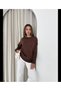 Women's Boat Neck Plain Knit Off Shoulder Comfortable Fit Long Sleeve Basic Knitwear Sweater - 2