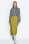 Midi Length Satin Skirt - 2