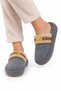 Women's Warm Plush House Slippers Smoked - 4