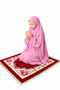 Girls Pink Prayer Abaya with Attached Hijab – Full Coverage Islamic Prayer Dress for Kids, Modest Salah Outfit for Muslim Girls - 2