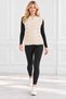 Women's Zippered Bearded Soft Crew Neck Gofralized Knitwear Button Detailed Sports Vest
