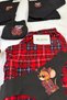 Men's Single Black Long Sleeve Pajama and Underwear Set (Men's of the Couple Pajamas) - 3