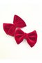 2-Piece Velvet Bow Hair Clip for Girls and Babies - 2