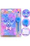 Cuties Candy Plush Scrapbook and Pompom Pen Set – Featuring Stars, Hearts, and Adorable Patterns - 4
