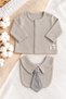 Baby Boy Tie-Down Bibs 5-Piece Hospital Discharge Set Newborn Cotton 0-3 Months 50-56cm - 3