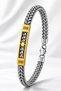 Men's Steel Bracelet - Star Engraved 316 L Stainless Steel Men's Bracelet