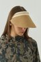 Straw Visor Hat Camel - 5