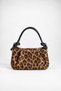 Women's Jasmine Leopard Faux Leather Drawstring Knot Handle Mini Hand and Shoulder Bag with Star Accessories - 3