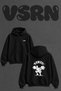 Leg Day Squat_1 Design Back Printed Oversize Black Hooded Sweatshirt