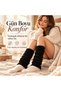 Women's Black Ribbed Knit Leggings Set of 3 |   97% Cotton 3% Polyester Drawstring Long Winter Leg Warmer - 6