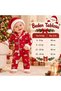 Christmas Themed 3-Piece Baby Pajama Set - 100% Cotton - 4