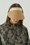 Straw Visor Hat Camel - 4