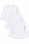 3-Pack Unisex Kids Long Sleeve Basic Badi Crew Neck Interlock Fabric Solid Color Sweatshirt