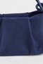 Women's Jasmine Navy Blue Suede Drawstring Knot Handle Mini Hand and Shoulder Bag with Star Accessories - 4