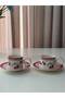 Joyful 2-Person Porcelain Coffee Cup Set - 3