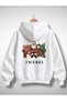 New Season Christmas Printed 3-Ply Cotton Cap Hooded Eatshirts