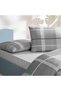 Sagres Ranforce Queen Size Duvet Cover Set Gray - 2