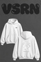 Leg Day Squat_1 Design Back Printed Oversize White Hooded Sweatshirt