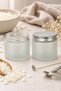 2 Pieces 100 ml Frosted Glass Jars with Silver Metal Lids - Storage for Candles, Cosmetics, and Cotton - 3