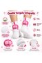 Women's Set of 4 Cat Patterned 3D Pompom Socks |   Cheerful Socks with Pink Orange Tabby Cat Figure - 6
