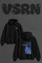 Big Ben_1 Design Back Printed Oversize Black Hooded Sweatshirt