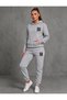 Hooded Tracksuit 2-Piece Combination Winter 3-Line Printed Women'S/Men's Unisex Model