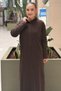 Turtleneck Bora Long Dress - 3