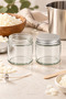 2 Pieces 100 ml Transparent Glass Jars with Silver Metal Lids - Storage for Candles, Creams, and Cotton - 4