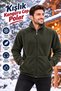 Unisex Windproof Outdoor Full Zip Fleece Jacket Cardigan with Kangaroo Pocket