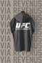 Front and Back Printed Zero Sleeve Hooded 100% Cotton Sports T-Shirt