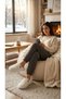 Silent Sole Soft Plush Women's House Slippers Cream - 3