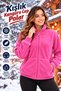 Unisex Windproof Outdoor Full Zip Fleece Jacket Cardigan with Kangaroo Pocket - 2