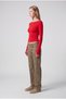 Long Sleeve Fingerless Boat Neck Basic Badi - 3