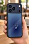 حافظة مقاومة للصدمات متوافقة مع هاتف iPhone 18 Pro مع حماية للكاميرا بنمط الحوت الأزرق