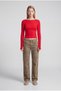 Long Sleeve Fingerless Boat Neck Basic Badi - 2